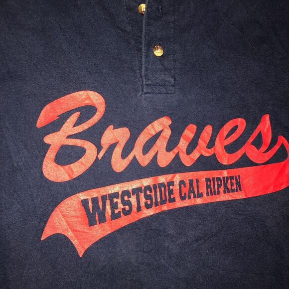 Navy Westside Cal Ripken Braves Graphic Number Tee - Picture 3 of 4